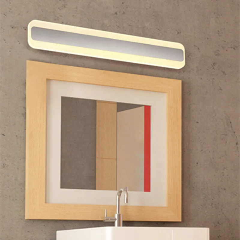 

Modern Acrylic LED Mirror Front Lamp Waterproof Rustwall Bathroom Light Wall Lamp