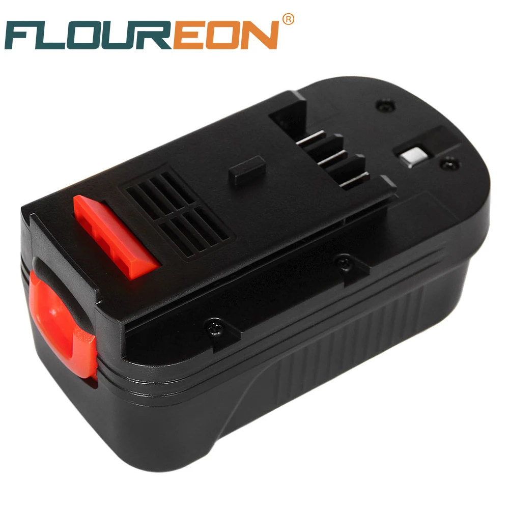Аккумуляторная Ni CD батарея FLOUREON 18 в 2000 мАч для Black Decker A1718 A18 HPB18 CDC180AK CDC180ASB CDC18GK2|battery