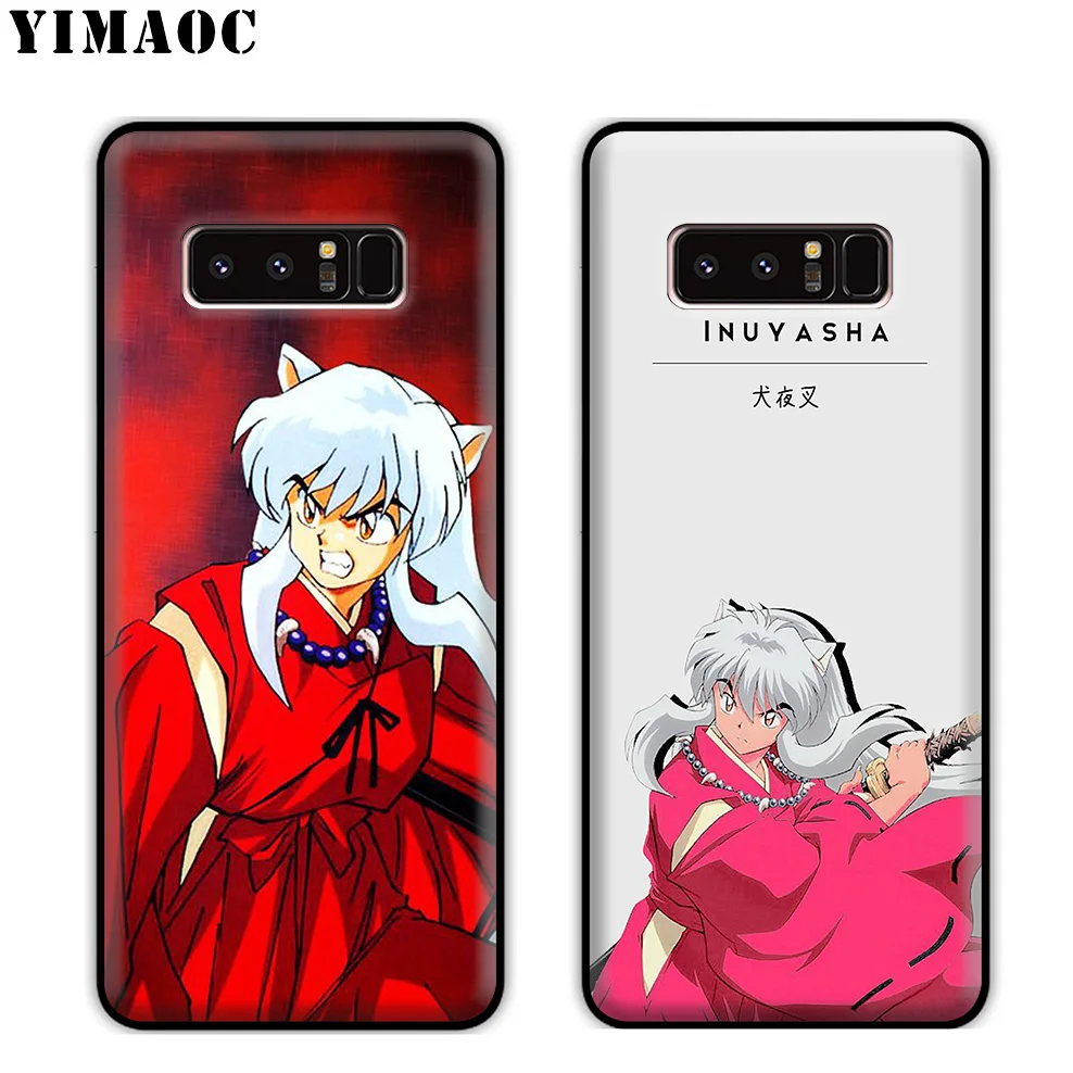YIMAOC Inuyasha Anime Japan Soft Silicone Case for Samsung Galaxy Note 10 Plus 9 8 A9 A8 A6 2018 A5 A3 2017 2016 |