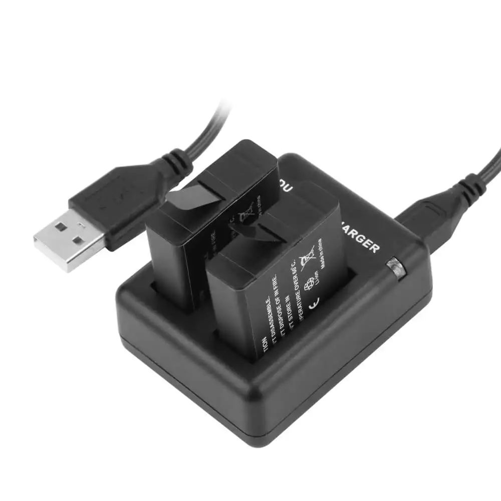 AHDBT-501 зарядное устройство с двумя портами для GoPro Hero 6 5 черная камера usb-кабелем Go