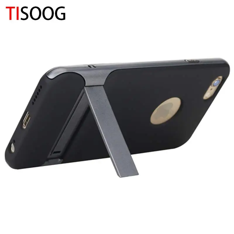 Tisoog кронштейн для Apple iPhone 6 6S 7 8 плюс Спорт антидетонационных чехол Стенд