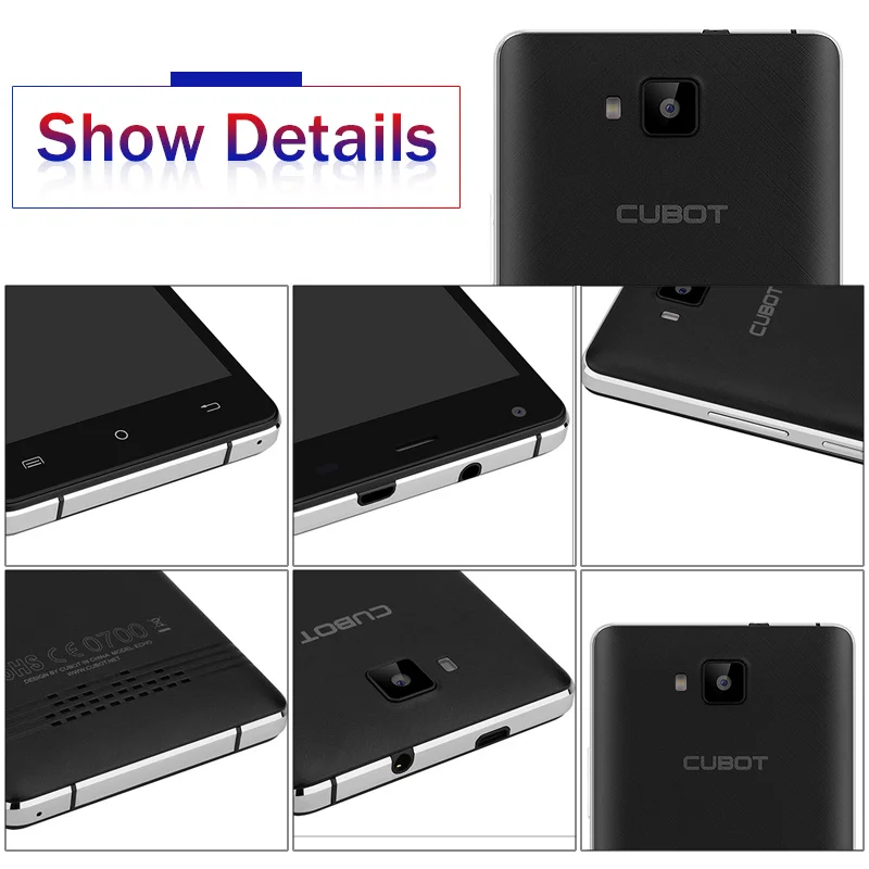 CUBOT ЭХО 5.0 Дюймов 3000 мАч Разблокирован Смартфон Android 6.0 Сотовый Телефон 2 ГБ RAM 16 ROM