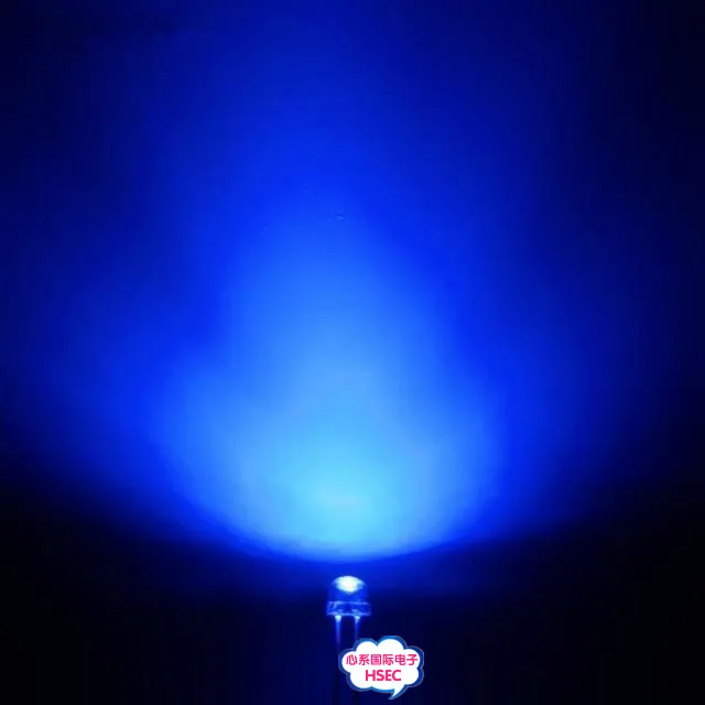 1000 шт. 5 мм (4 8 мм) светодиодсветодиодный соломенная шляпа синие светоизлучающие