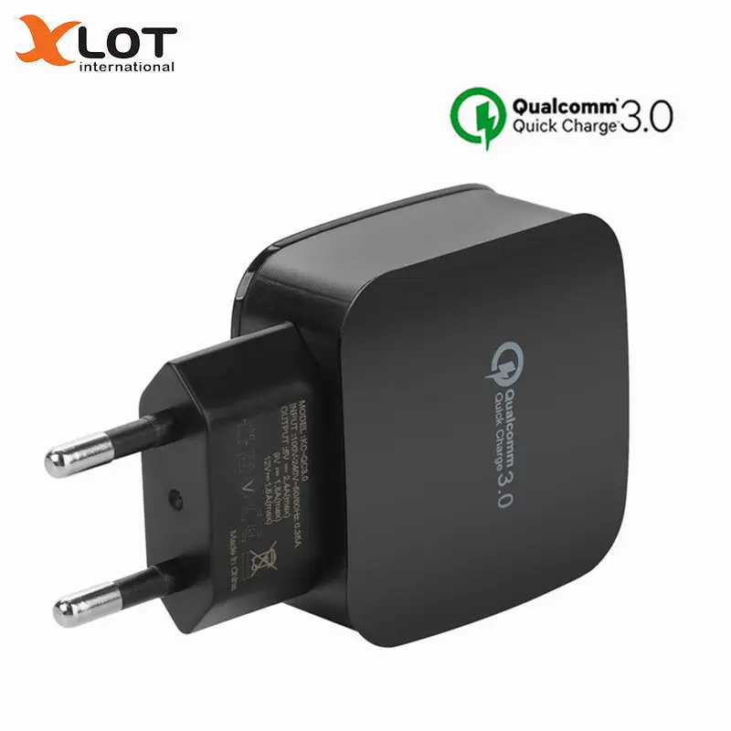 XLOT адаптер для мобильного телефона 3 0 18 Вт 5V2.4A быстрое зарядное устройство EU US UK