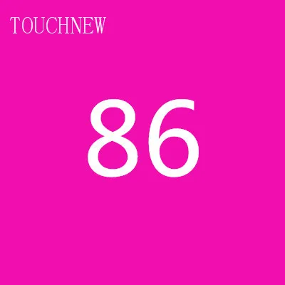 86 TOUCHNEW на заказ, одноцветные эскизные маркеры на спиртовой основе, двойная головка, кисть, маркеры, ручка для рисования, манга, товары для рукоделия, маркеры - Цвет: 86