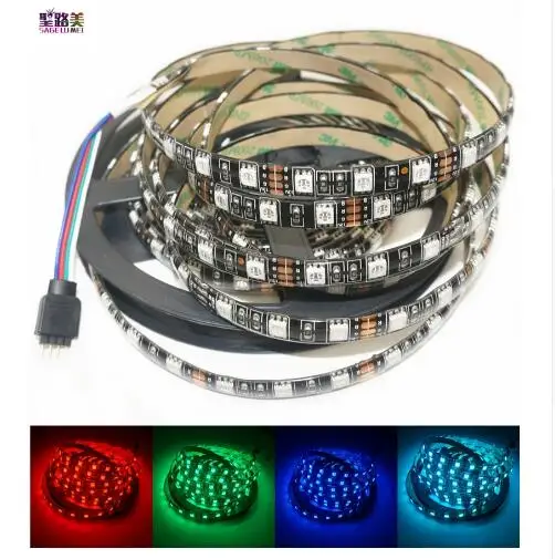 10 метров DC12V 60 светодиодов/m 5050 RGB SMD5050 гибкий 300 светодиодов светильник IP65