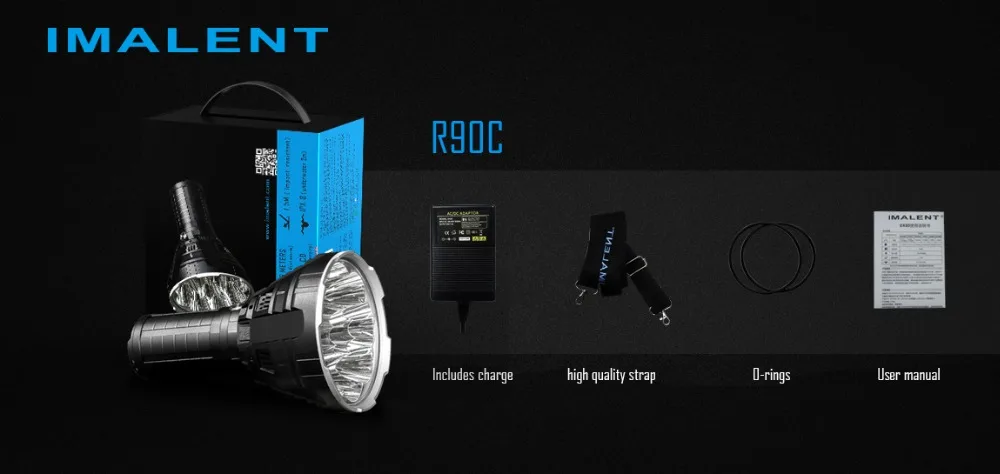 IMALENT R90C высокий выход 20000LM расстояние до 1679 м CREE XHP35 HI LEDs фонарик, который удобен, быстро и безопасно