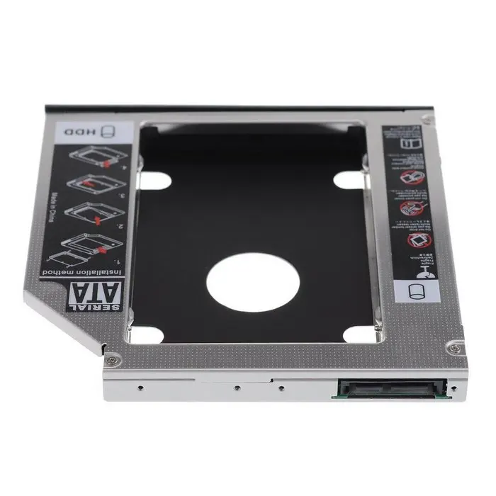 SATA 22pin HDD HD жесткий диск Caddy чехол для 12 7 мм универсального ноутбука CD / DVD-ROM Optical Bay |