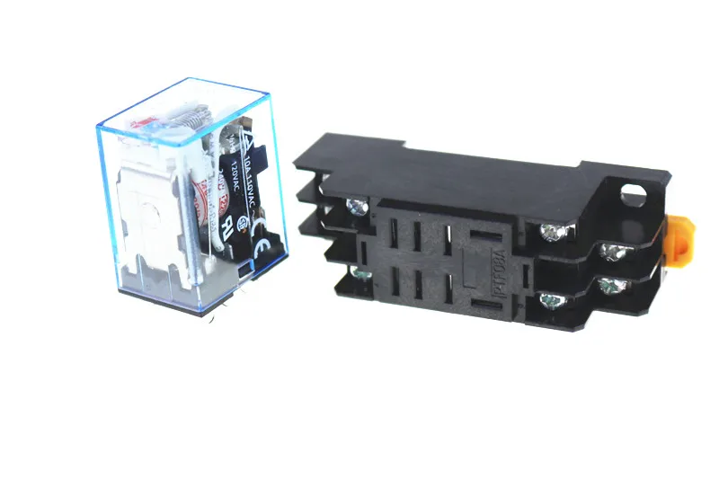 1 комплект 12V 10A катушки Мощность реле DPDT LY2NJ HH62P HHC68A 2Z с цоколя|coil power relay|power relayrelay dpdt