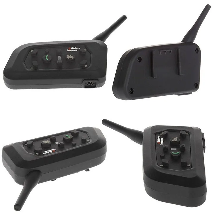 Vnetphone 3 шт V6 мотоциклетный шлем Bluetooth гарнитура Интерком 6 всадников 1200 м беспроводной Intercomunicador BT Interphone