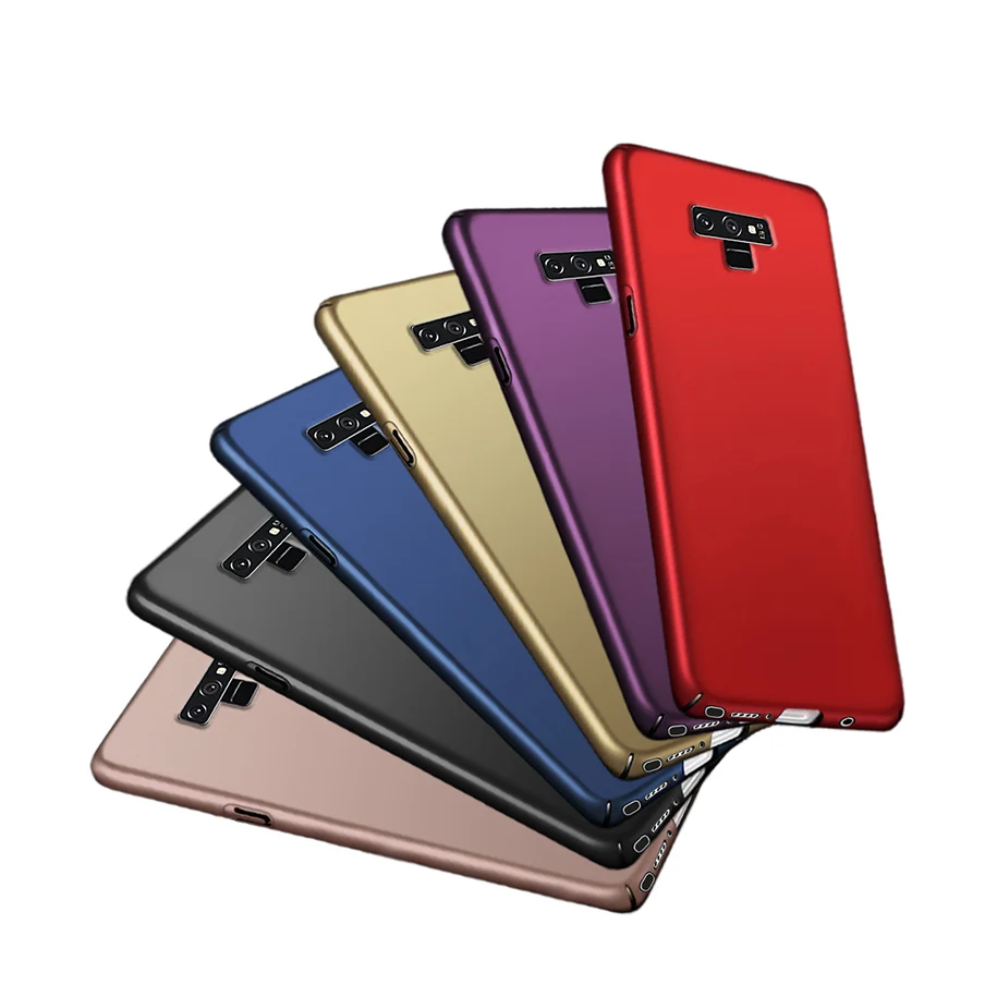 Чехол с полной защитой для Samsung Note 9 Матовый Бампер жесткий ударопрочный чехол из