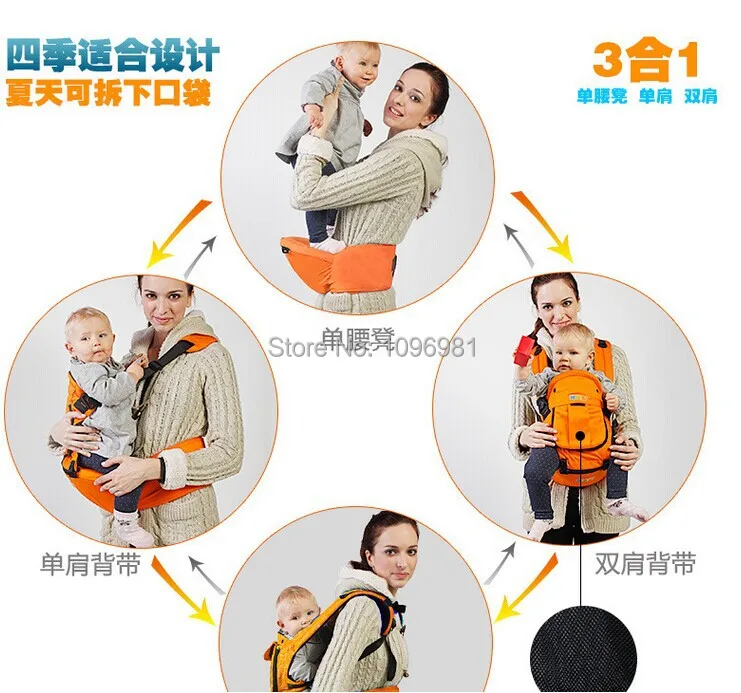 2014 Hot baby carrier and seat top sling suspenders classic backpack 8 color free shipping | Мать и ребенок