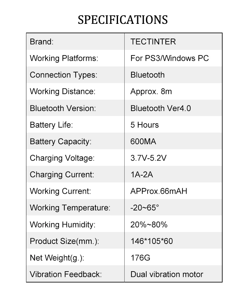 Беспроводной Bluetooth контроллер для sony PS3 геймпад для Play Station 3 джойстик для sony Playstation 3 PC для Dualshock контроллер