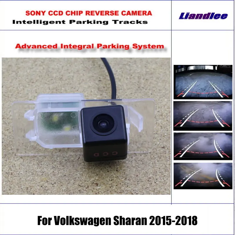 

Автомобильная задняя камера заднего вида для VW Sharan 2015-2018, интеллектуальная парковочная камера для динамической траектории