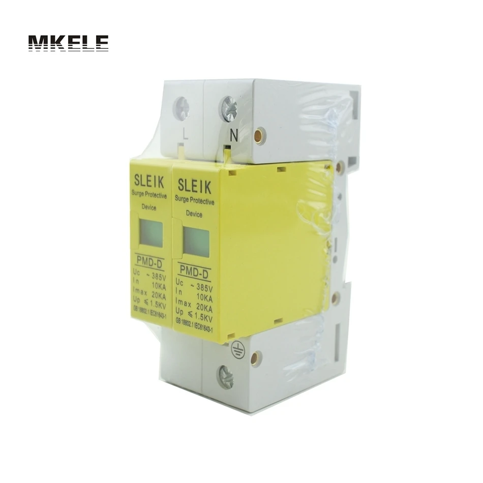 Защитное устройство от перенапряжения 385VAC SPD 1P + N 10KA ~ 20KA Din Rail House|device detector|device