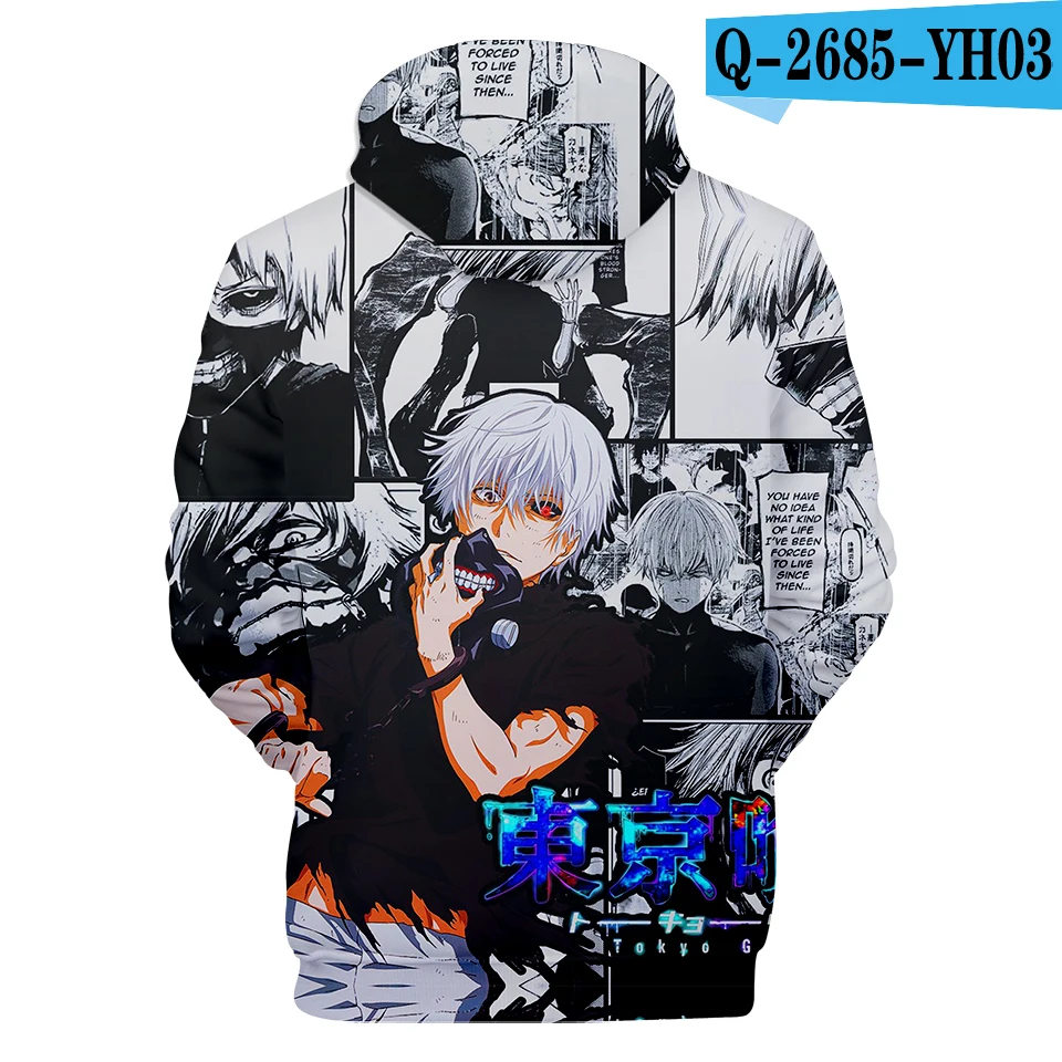 Хаки Frdun Tommy 3D одежда с надписью «Tokyo Ghoul толстовки Для мужчин и wo Для мужчин в стиле «хип-хоп» смешная Осенняя уличная одежда толстовки с капюшоном свитер свитшот для пар - Цвет: Хаки
