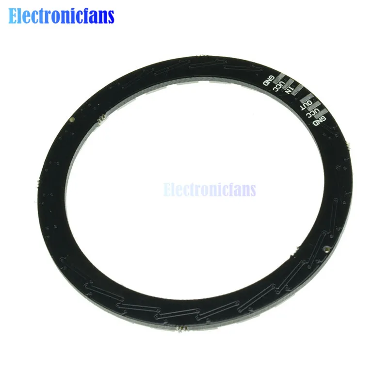 WS2812B модуль полосы 24 бит X WS2812 5050 RGB светодиодная кольцесветильник лампа с