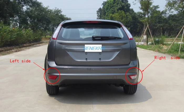 Benekar задний бампер отражатель светильник для Ford Focus 2009- Ecosport 2013- хэтчбек задний противотуманный фонарь