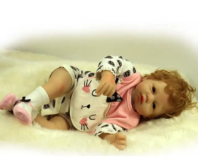 Кукла Reborn силиконовая 22 дюйма 55 см|toys for girls|baby toys girlsbebe reborn |