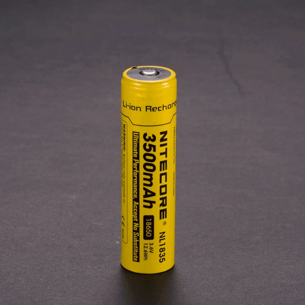 100% оригинал NITECORE NL1835 3 7 В литий ионная защита батарейный блок для фонарей 18650 типа