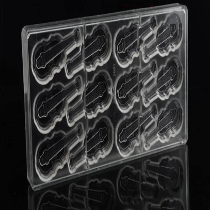 Форма для скрипки 3D поликарбонатная форма шоколада лоток выпечки кондитерских