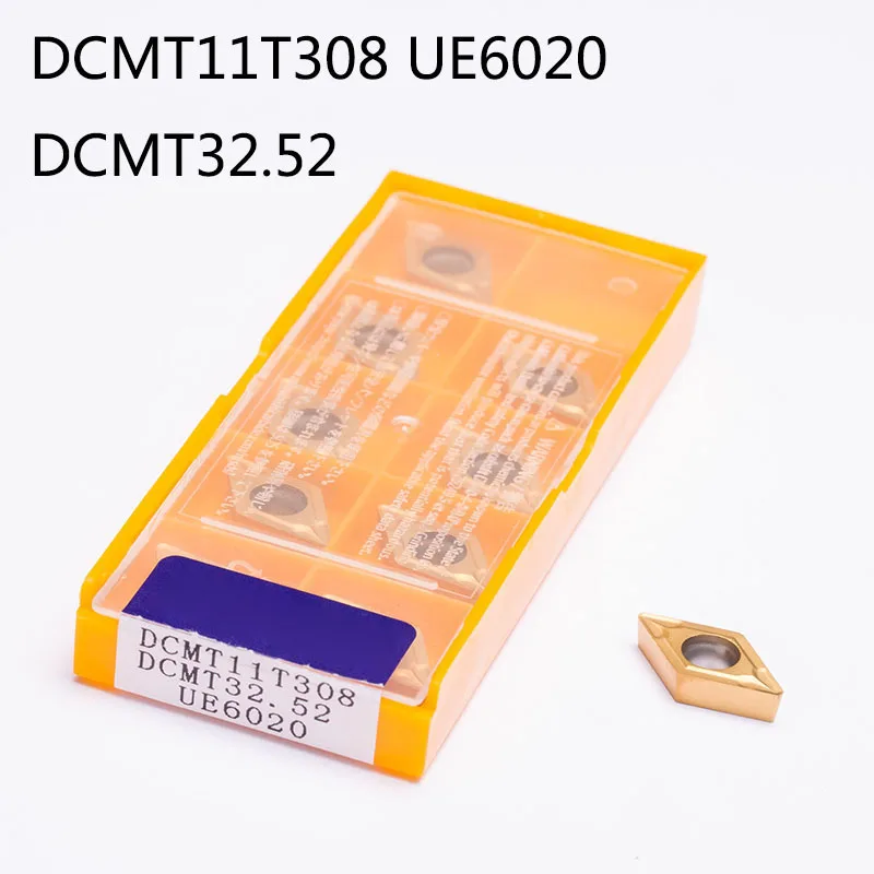 50 шт./компл. коробка dcmt11t308 UE6020 dcmt32.52 HSS Нитки обработки Токарные станки Лезвия