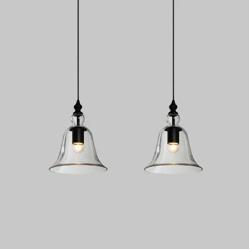 Lamp Pendant Lights Modern Bell Shape Glass Droplightlight Hanging Vintage Decor For Dining Room Home Lighting | Освещение