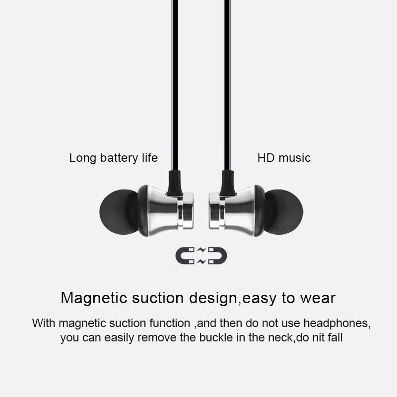 Новые XT-11 Беспроводные Bluetooth магнитные наушники спортивные наушники стерео Бас Наушники для прослушивания музыки с микрофоном гарнитура для iphone