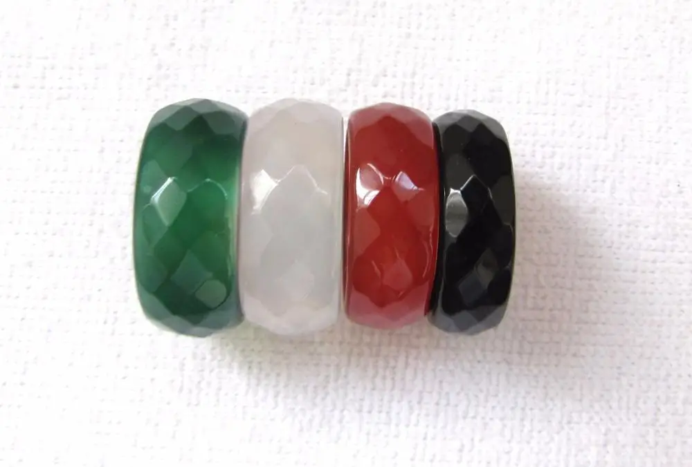 Натуральный зеленый белый красный черный оникс нефрит ручной резной браслет