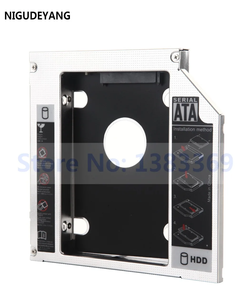 NIGUDEYANG SATA 2nd Second Hard Drive HDD SSD Frame Caddy Adapter for Sony Vaio VPCCB3P1E VPCEB1Z1E VPCEB3E4R VGN-CS190 | Компьютеры и