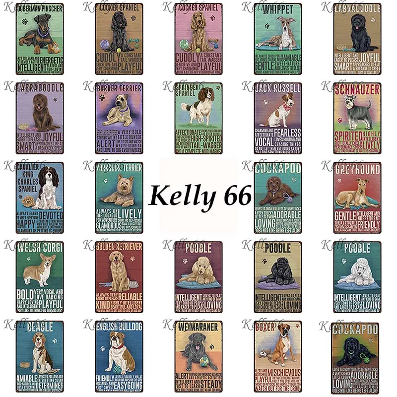 

[ Kelly66 ] BORDER TERRIER Metal Sign Tin Poster Home Decor Pet Store Wall Art Painting 20*30 CM Size y-1611