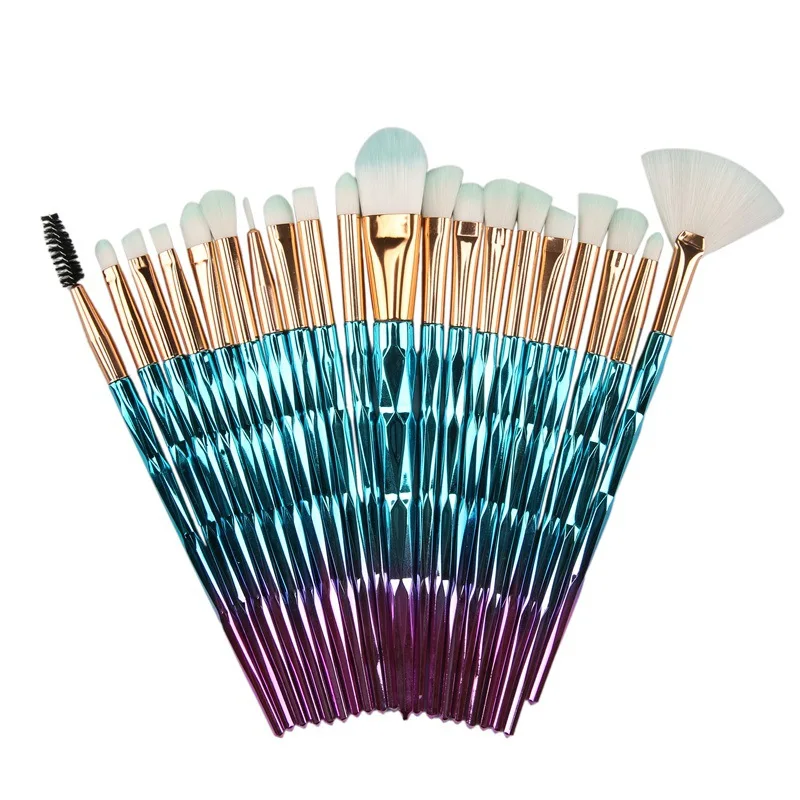 20 шт. Алмазная Кисть для макияжа Единорог макияж глаз набор кисточки кисточка