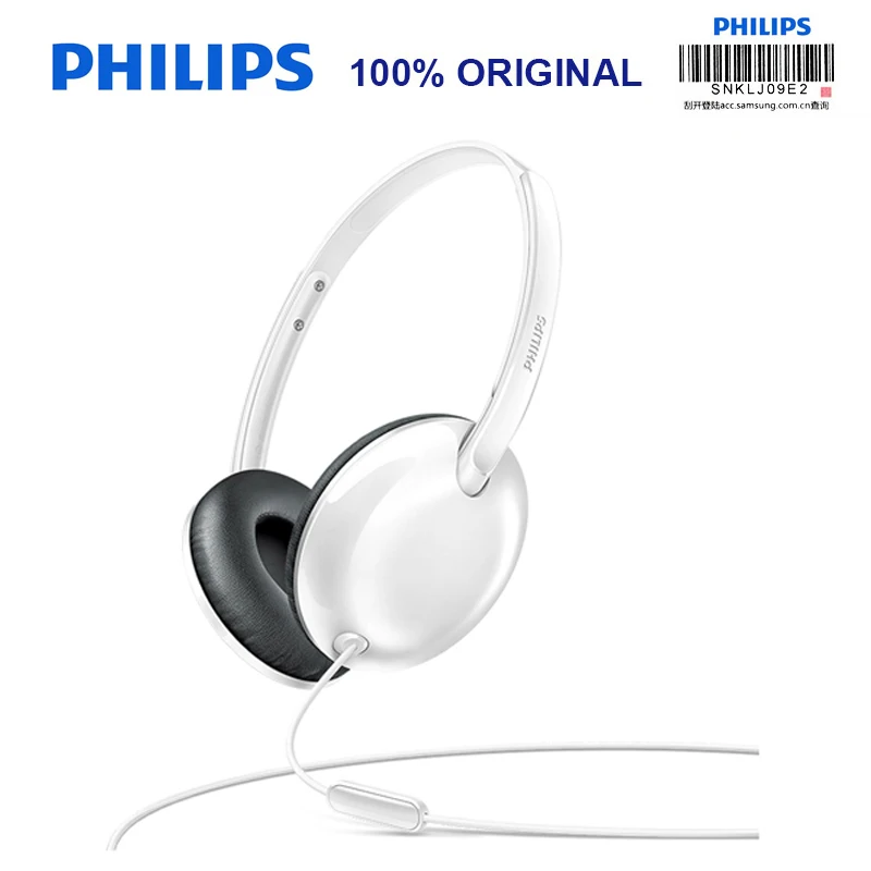 Philips SHL4405 бас проводные наушники с микрофоном проводное управление