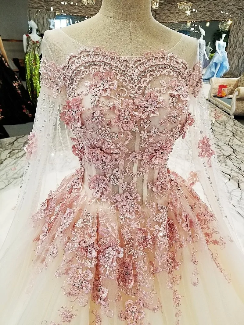 T Vestido de noiva casamento спинки короткими рукавами кружевное бальное платье toyal Поезд Бисероплетение Роскошные торжественные платья Реальные фотографии