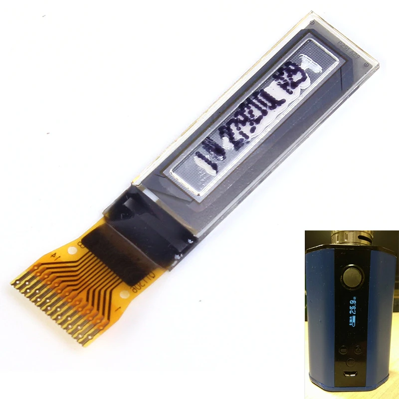 0.69 &quot0.69 дюймов белый OLED Дисплей модуль 96x16 ssd1306 IIC Интерфейс Экран доска|display