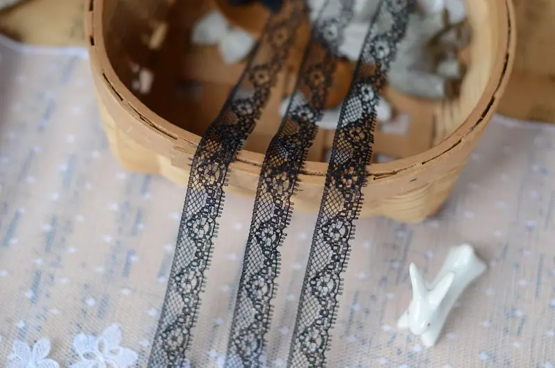 1/метр черное Шелковое кружево маленькое ширина 1 2 см|lace purchase|lace cross-stitchlace sweater |