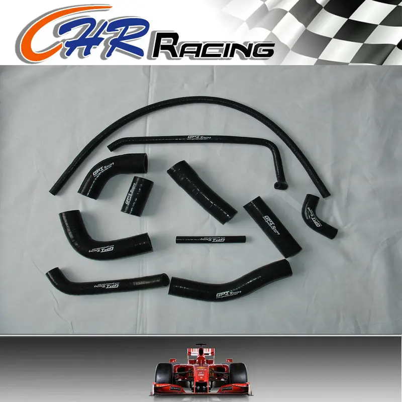 LQ008BLACK Для YAMAHA YZFR6 YZF R6 силиконовый шланг радиатора комплекты 06 07 2006 2007 - Цвет: LQ008BLACK