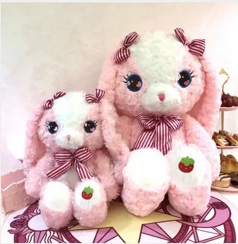 WYZHYPlush Toy Cake Bear Strawberry Rabbit Doll New Year Valentine's Day Gift Female Child 70CM | Игрушки и хобби