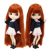 icy dbs blyth doll 16 bjd toy 30cm red brown hair white skin joint body matte face girl gift ob24 anime doll