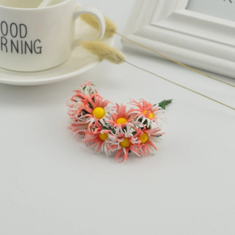 6 шт. Декоративная гирлянда 3 см|daisy silk|artificial gerbera daisiesartificial |