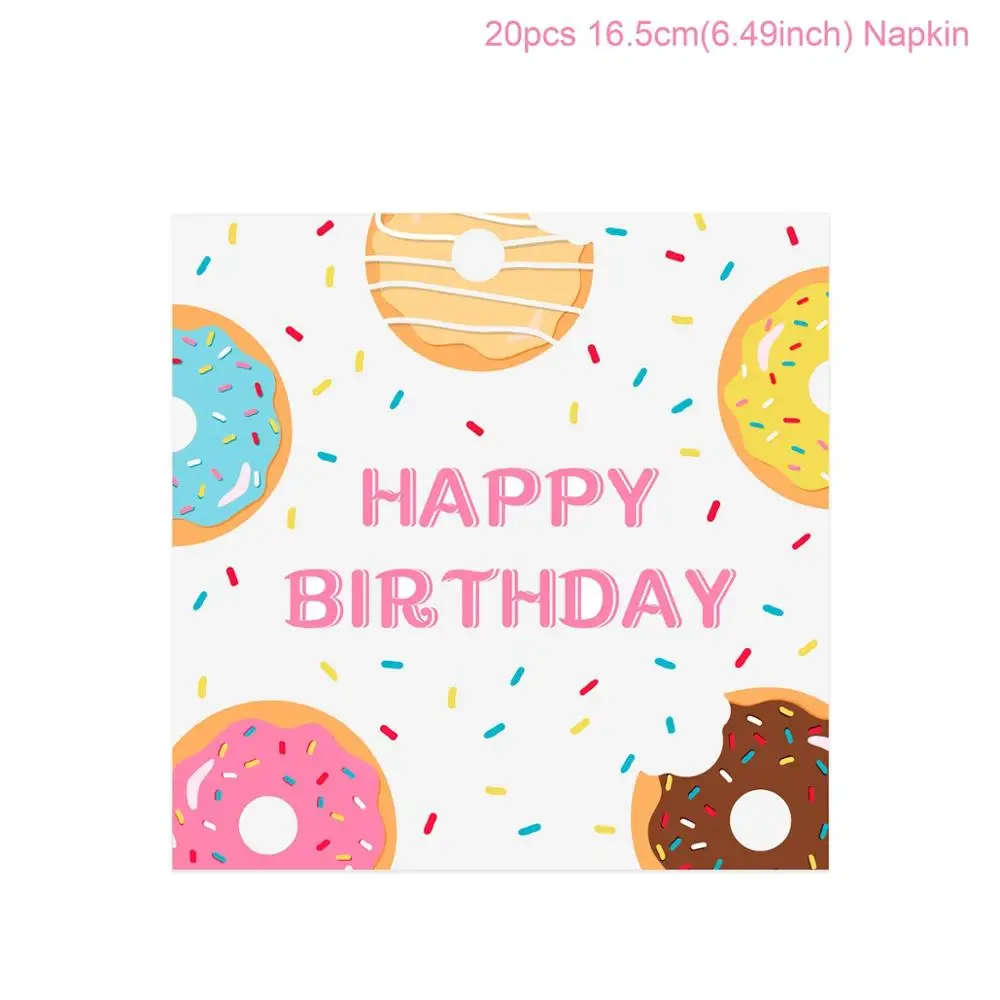 Donuts Napkin QIFU, 1 шт., подставка для пончиков, настенная подставка для пончиков, украшение для свадьбы, дня рождения, вечеринки, для детей, для детского душа, деревянные пончики, вечерние украшения - Цвет: Donuts Napkin