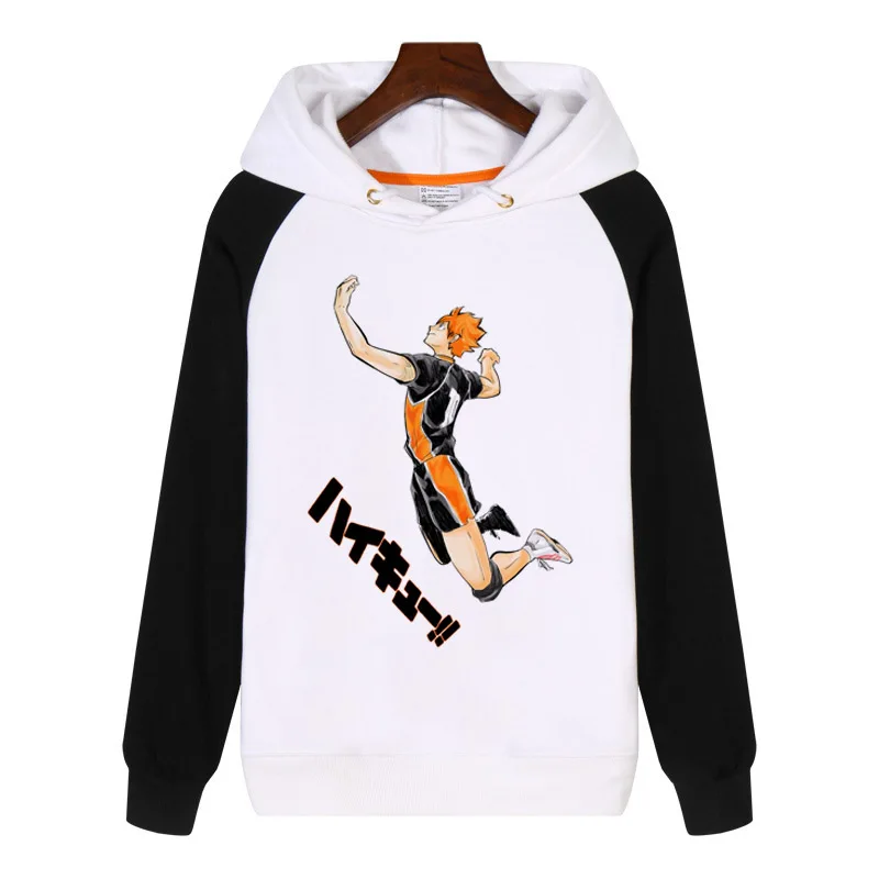 Аниме Karasuno High School волейбольный клуб Haikyuu! Японские толстовки Модные мужские и