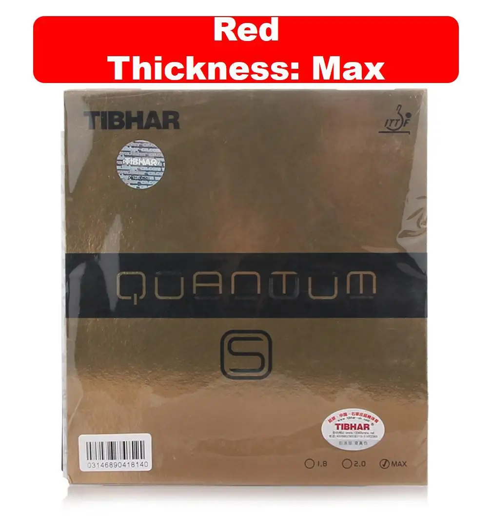 Высокое качество Tibhar Quantum S/X Настольный теннис Резина с бугорками Pips-in пинг-понг Губка Tenis De Mesa - Цвет: red
