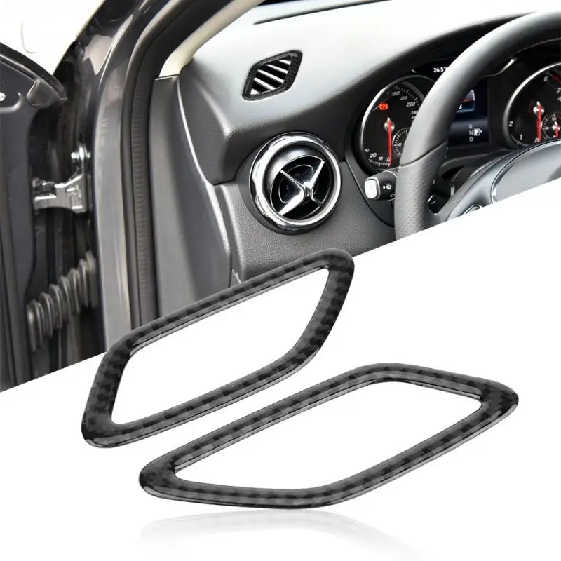 2 шт. углеродное волокно Крышка для приборной панели Mercedes A Class CLA GLA W169 W117
