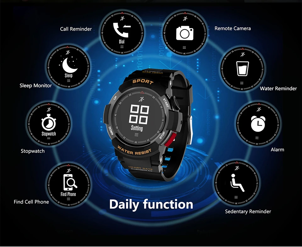 Time owner F6 Смарт часы Bluetooth Фитнес трекер Браслет умные спортивные Монитор G-датчик GPS IP68 Водонепроницаемый сердечного ритма Смарт наручные часы