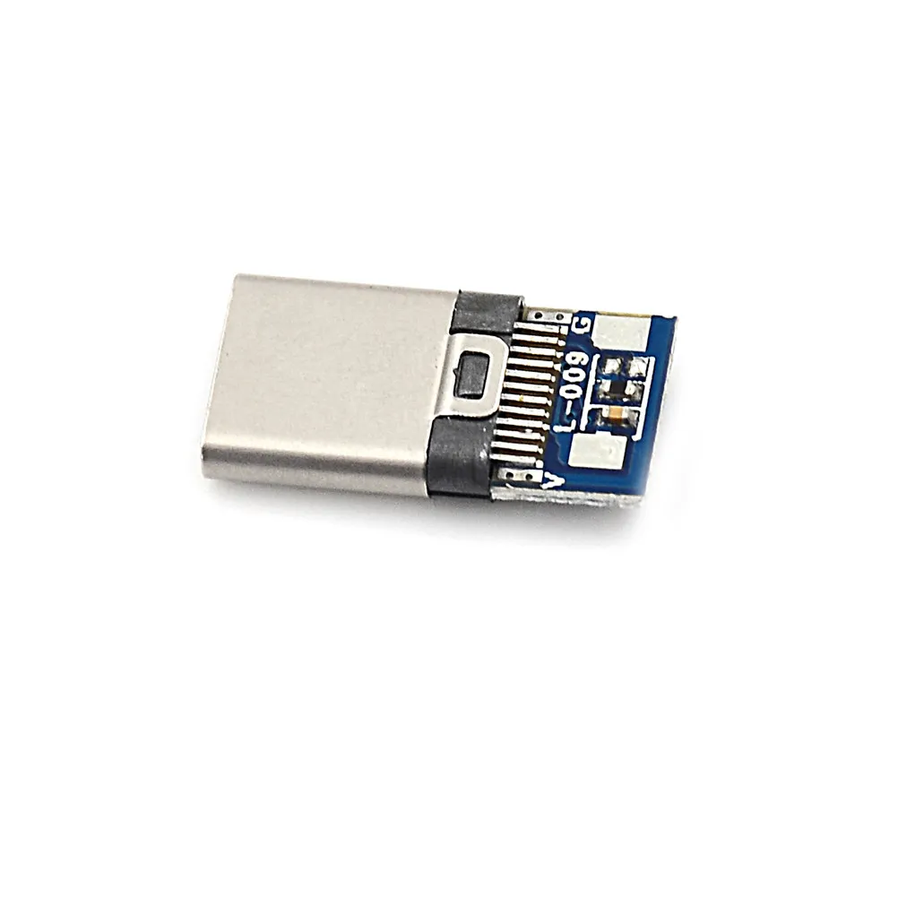 2pcs USB 3.1 Type C Male Plug Socket Attached PC Board SMT DIY Solder Cable | Обустройство дома