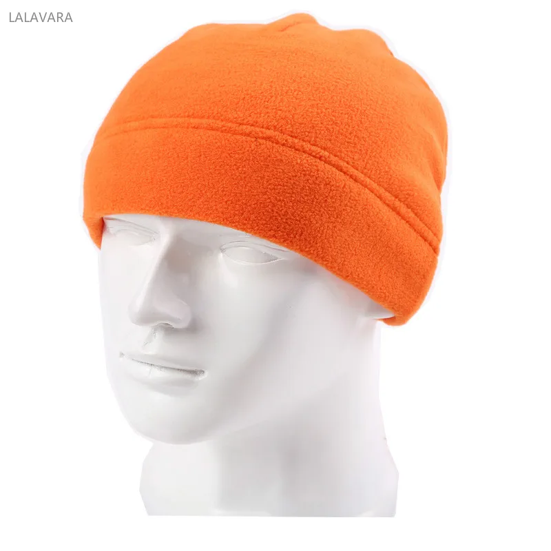Флисовые облегающие шапки LALAVARA унисекс для мужчин и женщин внутри тонкие Лыжные
