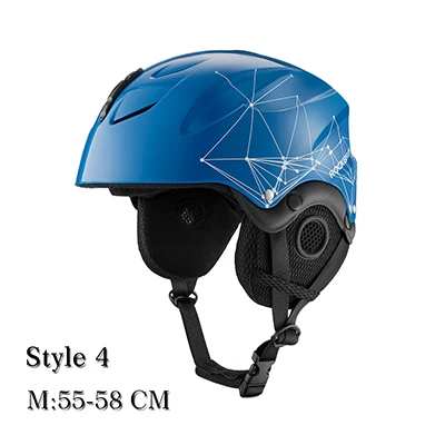 Style4-M-BD ROCKBORS велосипедный цельно-Формованный шлем для сноуборда зимний теплый тепловой Сверхлегкий дышащий велосипедный лыжный шлем оборудование для безопасности - Цвет: Style4-M-BD