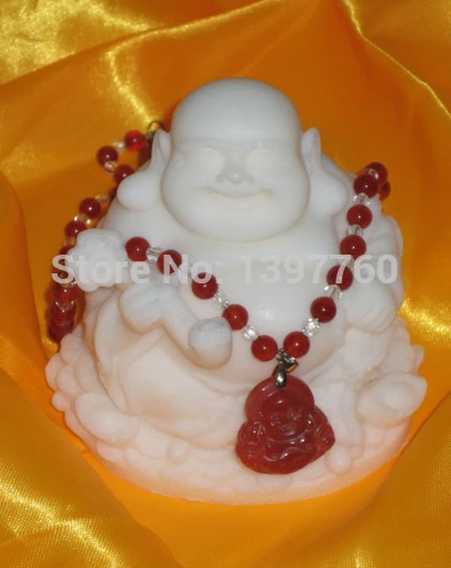 Miss charm Jew.227 высокое качество Южно красный агат Будда ожерелье|buddha necklace|necklace
