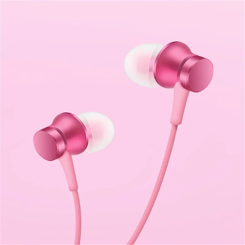 Pink Оригинальные наушники Xiaomi Piston Fresh Edition, гарнитура с микрофоном, гарнитура, 3,5 мм, проводное управление, наушники-вкладыши для huawei, наушники - Цвет: Pink